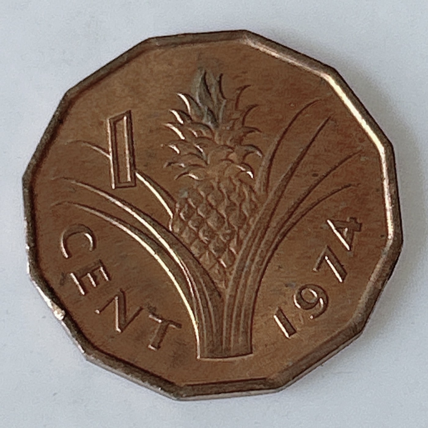 海外回流1元起拍小铺 各国钱币散币场 第11期 斯威士兰1974年1分铜币