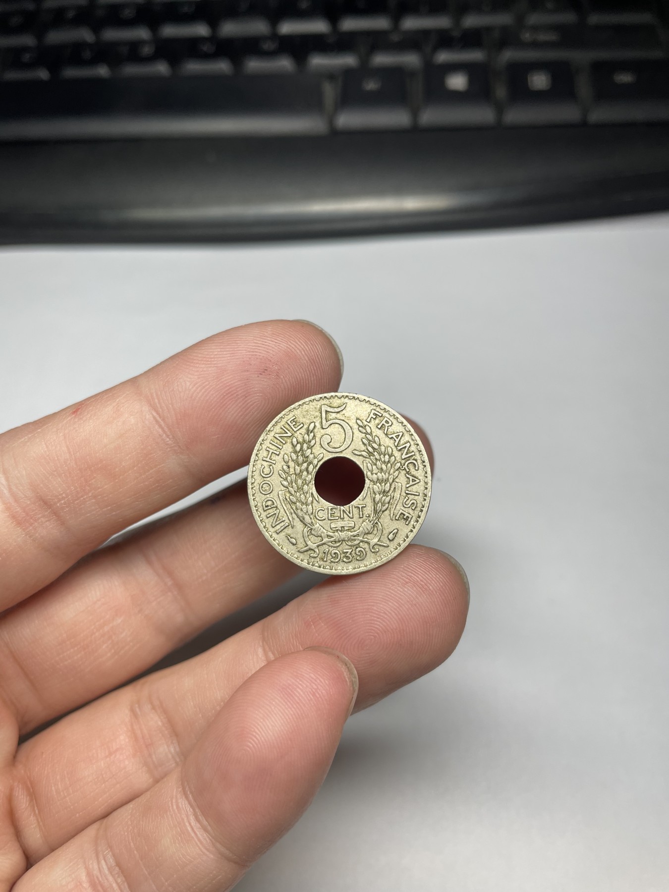 2024年集古藏今外币拍卖第五期-第4场—（总第44拍） 1939年法属法属印支5分