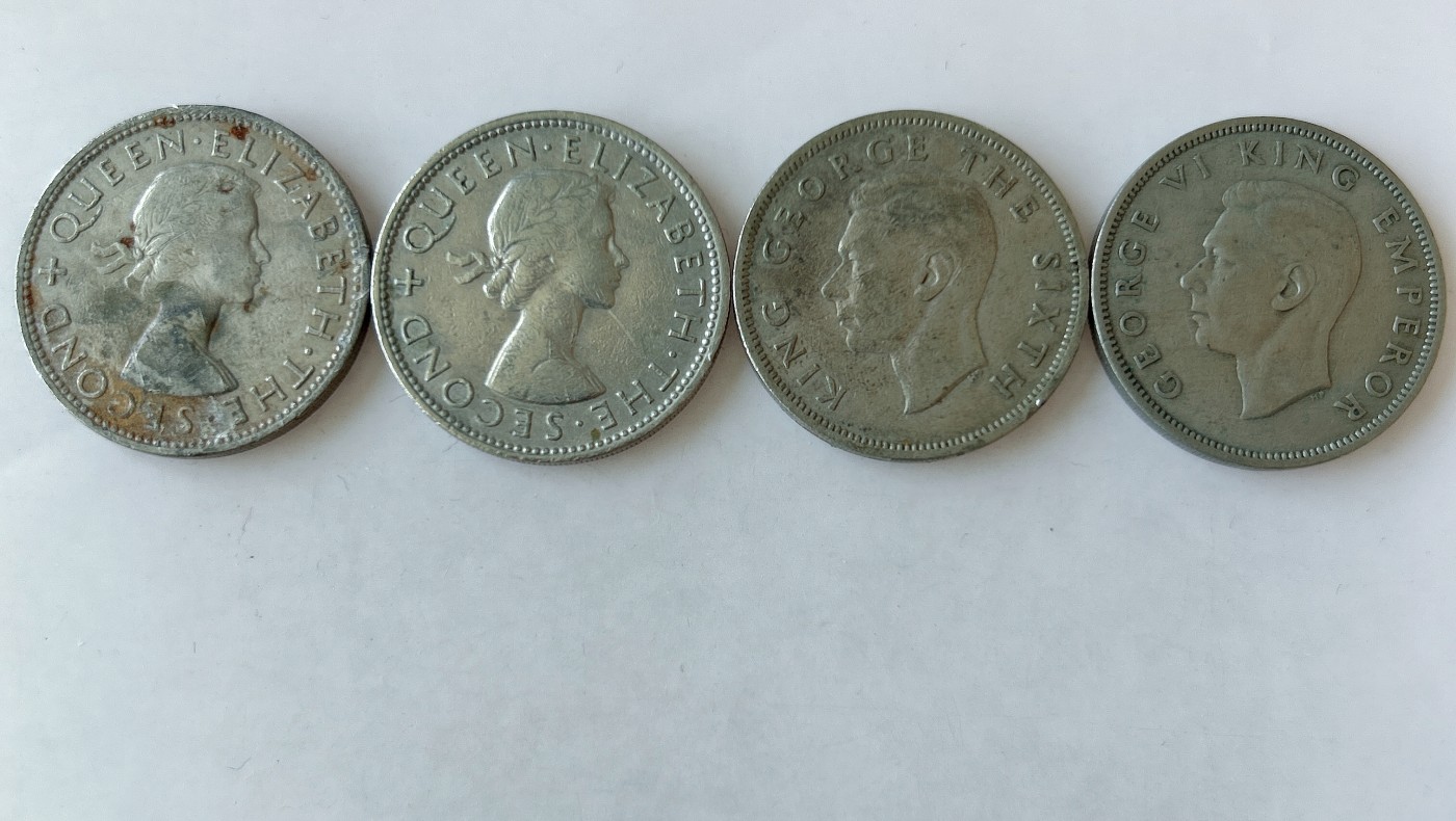 第一海外回流一元起拍收藏 散币专场 第83期 新西兰1弗洛林2先令 两个版本