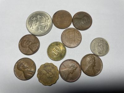 2024年集古藏今外币拍卖第五期-第3场—（总第43拍） - 各种硬币11枚