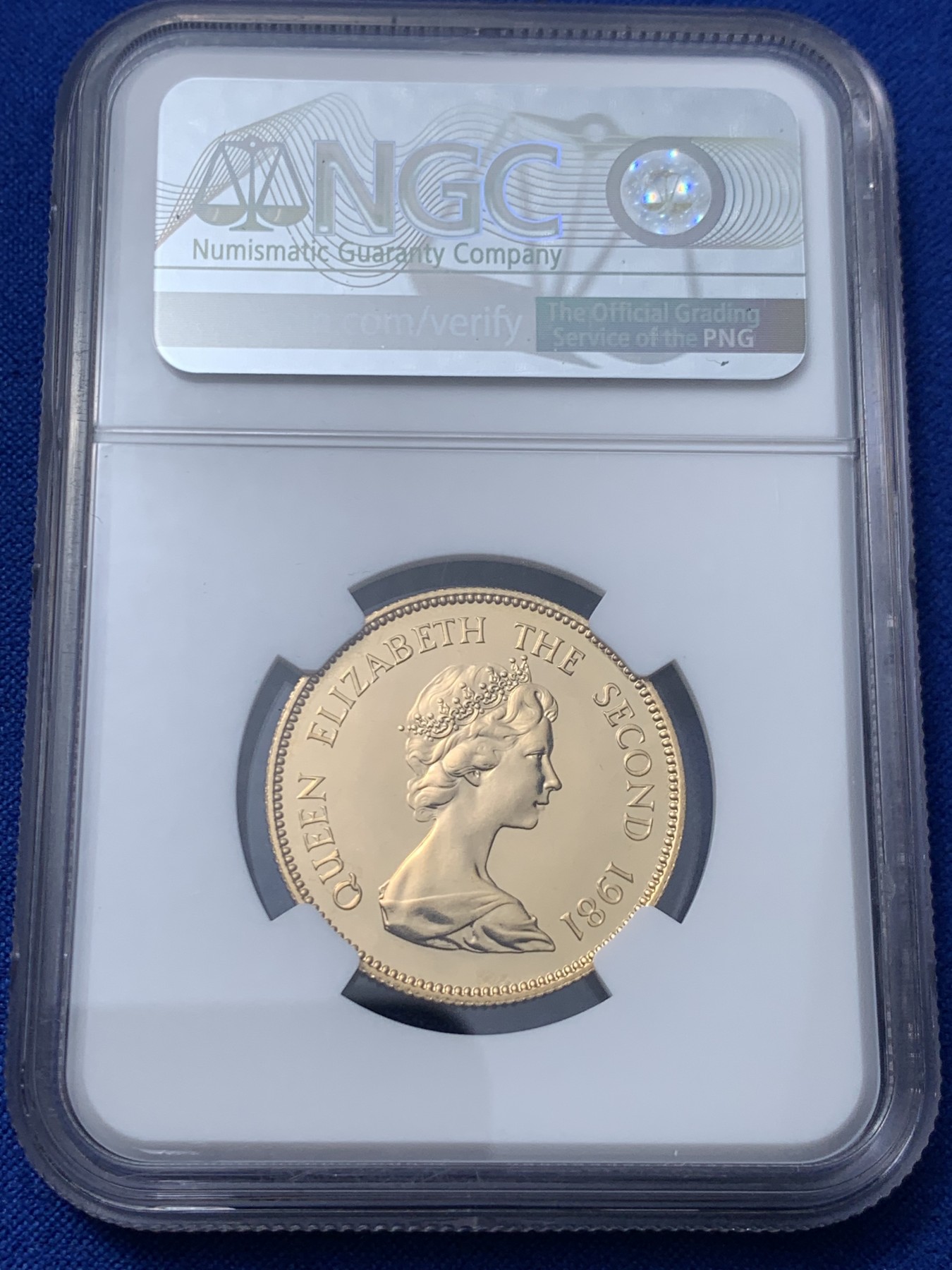 《竞宝斋》第260场-周日，周一，周二 3场连拍 (全场包邮) NGC MS68 香港1981鸡年生肖千元金币 金鸡报晓 光彩夺目 黄金大热 购置黄金产品好时机 917金 15.97g 28.4mm