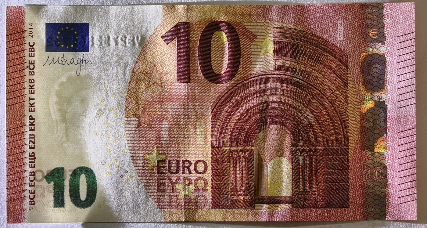 紫瑗钱币——第341期拍卖——纸币场 欧元 西班牙 2014年 圣天使桥 10欧元 UNC