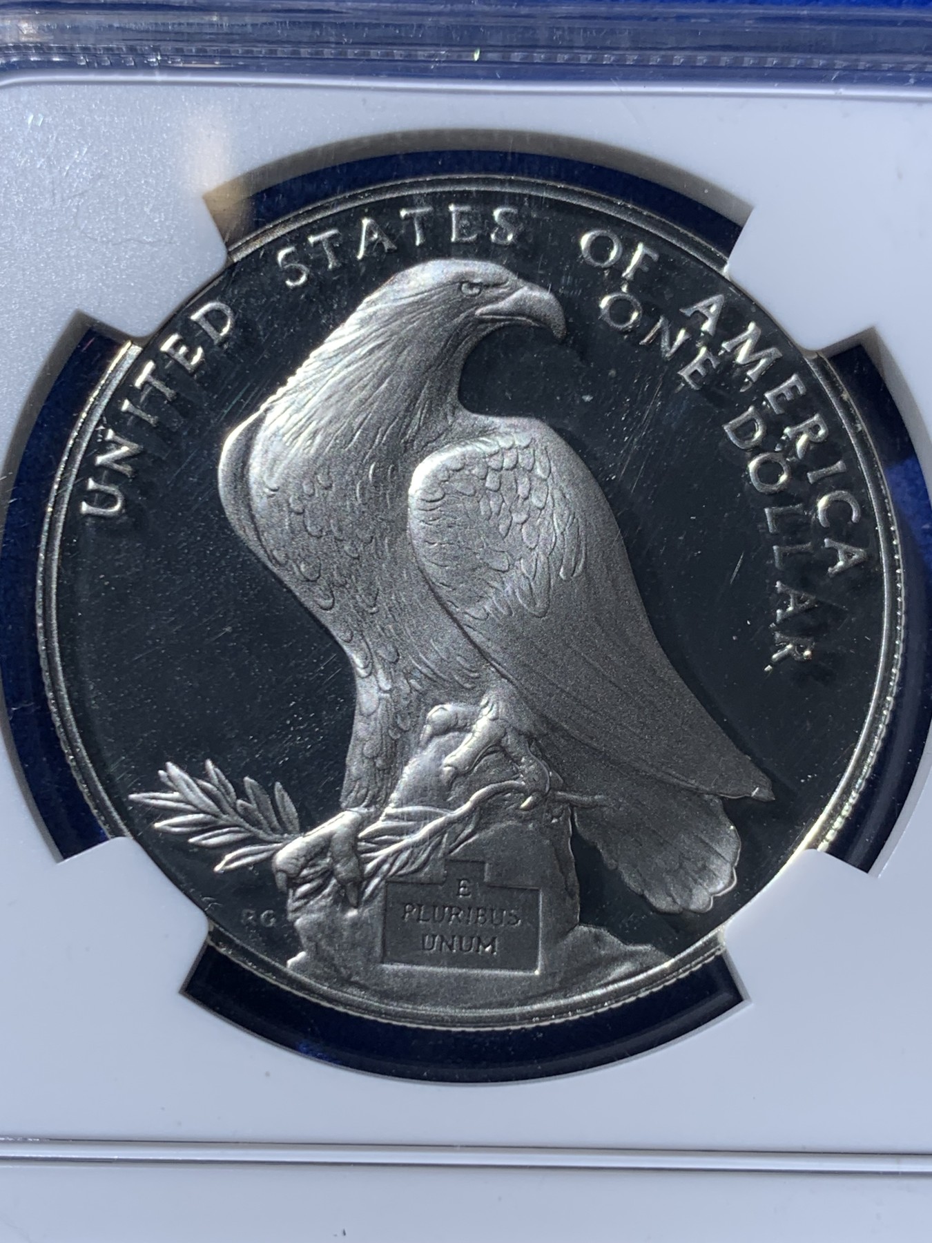 《竞宝斋》第260场-周日，周一，周二 3场连拍 (全场包邮) NGC PF69UC 美国1984年S版奥运1美元大银币