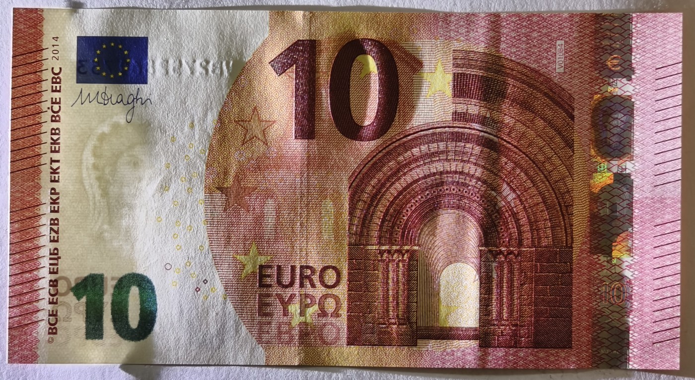 紫瑗钱币——第341期拍卖——纸币场 欧元 西班牙 2014年 圣天使桥 10欧元 UNC