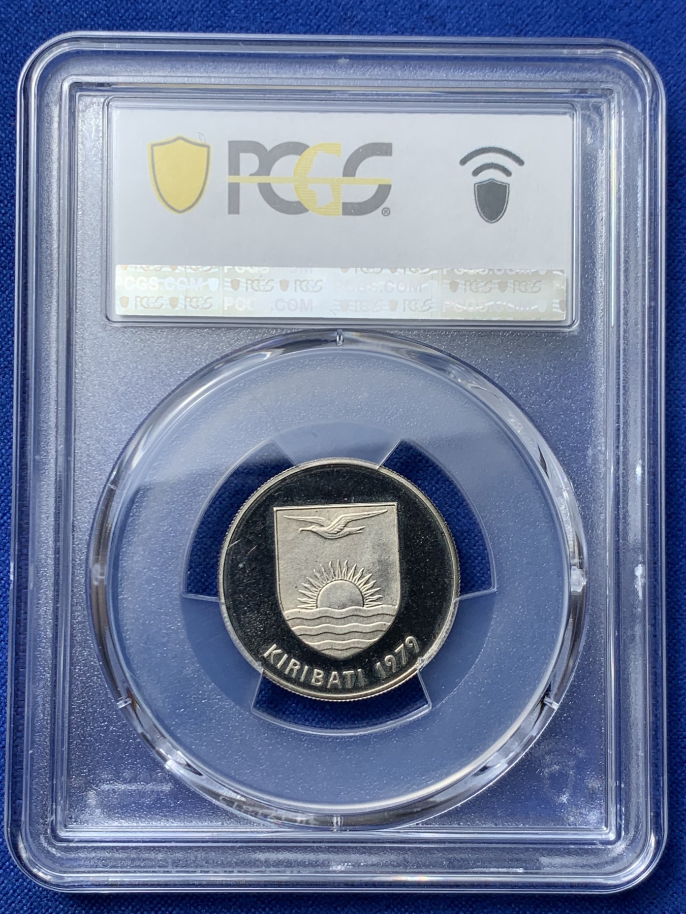 《竞宝斋》第260场-周日，周一，周二 3场连拍 (全场包邮) PCGS金盾 PR69DCAM 基里巴斯菠萝蜜1979年10分精制镍币