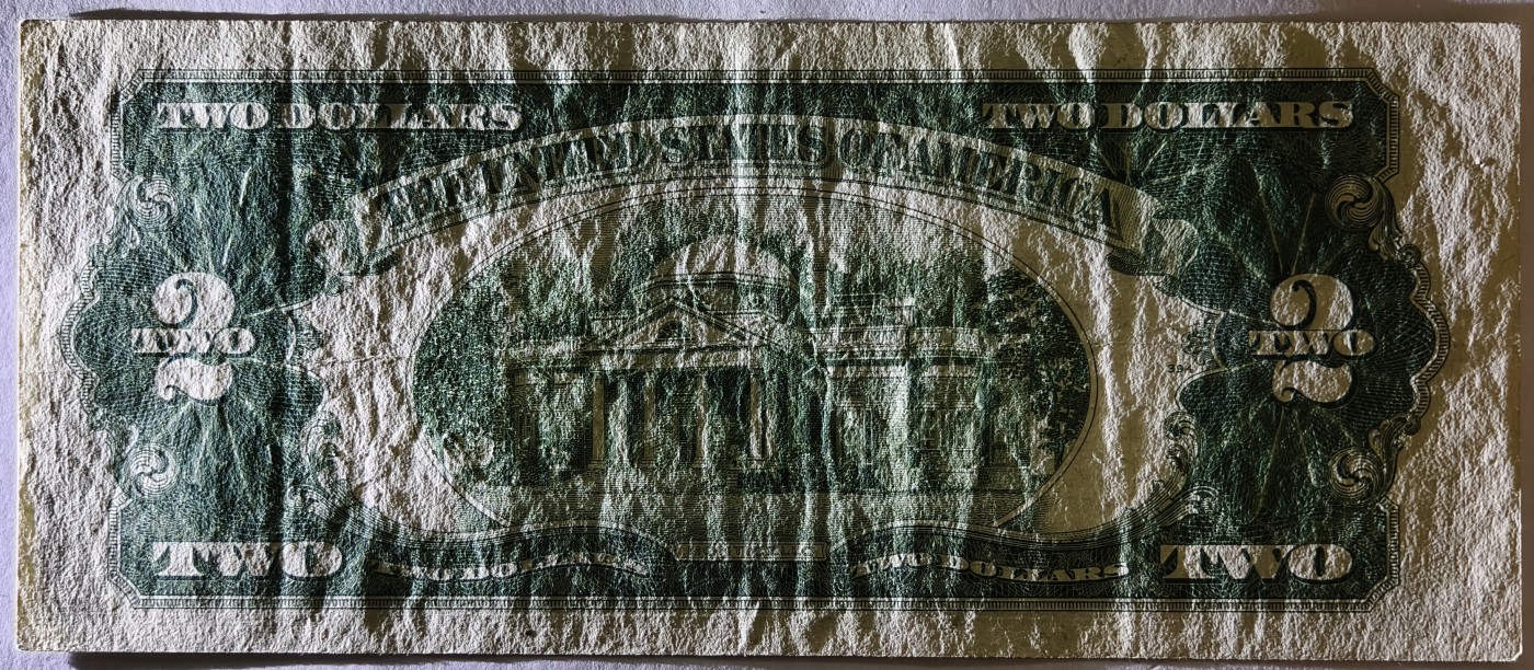 紫瑗钱币——第341期拍卖——纸币场 美国 1953年 A序列 托马斯·杰斐逊 2美元 红印 政府券 流通品