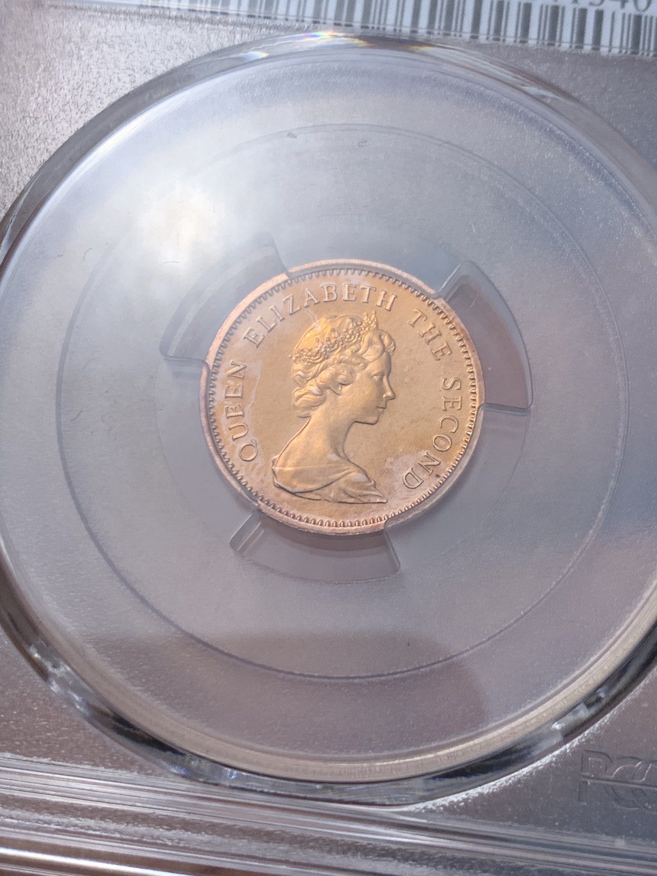 《竞宝斋》第260场-周日，周一，周二 3场连拍 (全场包邮) PCGS金盾 PR68 图瓦卢黄瑶鱼1976年1分精制铜币