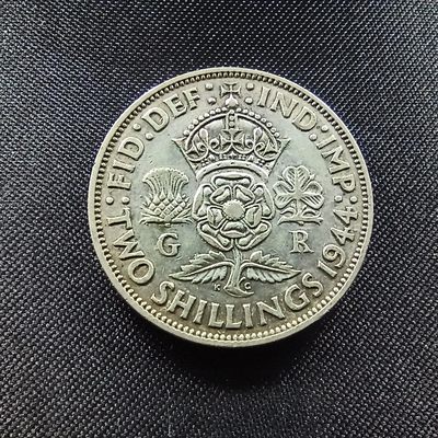 邮泉阁限时拍卖第三场 英国硬币专场 - 英国乔治六世1944年2先令0.500银币11.3克