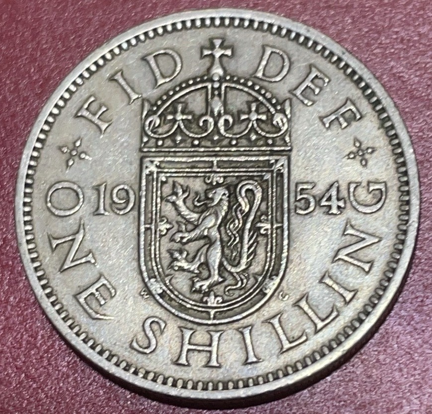 神仙姐姐散币好品专场第三十三期（无佣金满邮自动发出 1954 年英国 1 先令