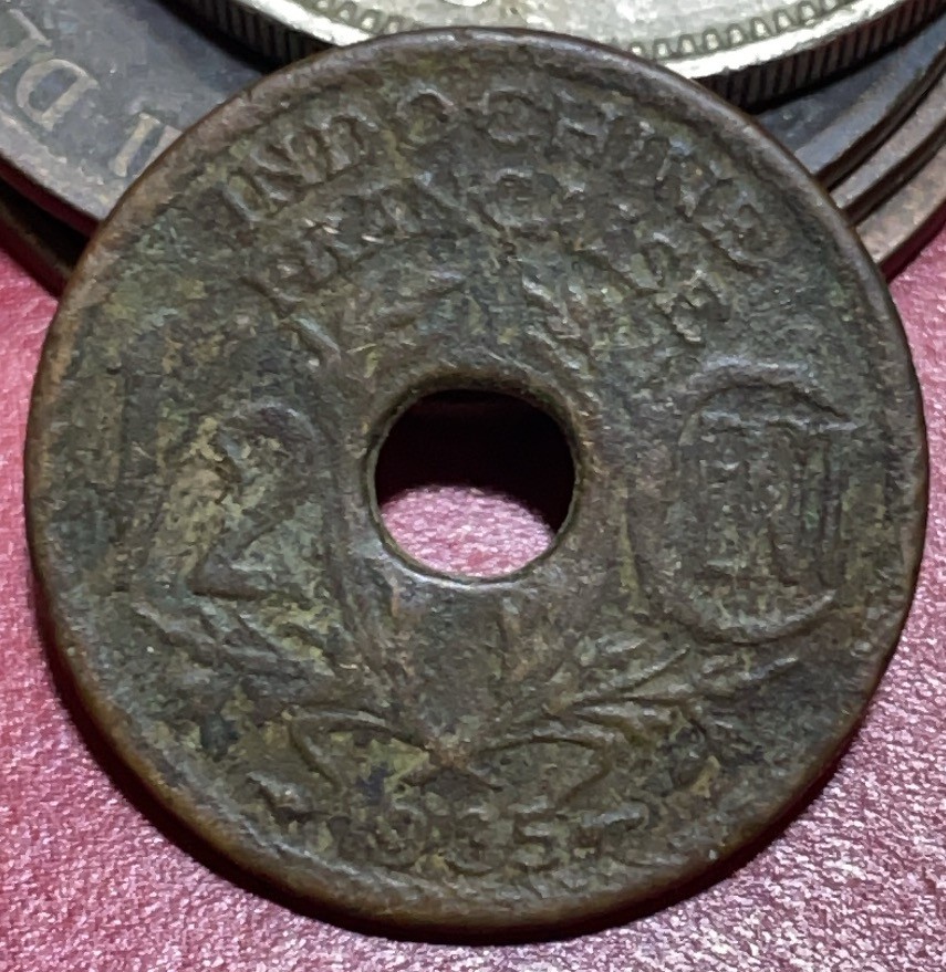 神仙姐姐散币好品专场第三十三期（无佣金满邮自动发出 1935 年法属印支 1/2 分