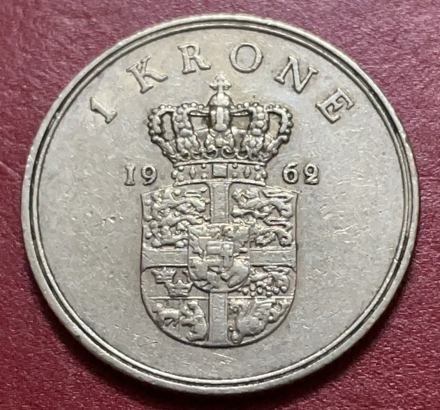 神仙姐姐散币好品专场第三十三期（无佣金满邮自动发出 1962 年丹麦 1 克朗