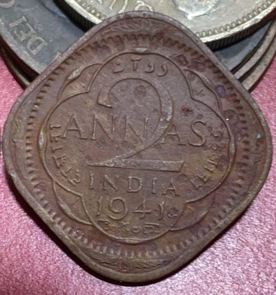 神仙姐姐散币好品专场第三十三期（无佣金满邮自动发出 - 1941 年英属印度 2 安娜