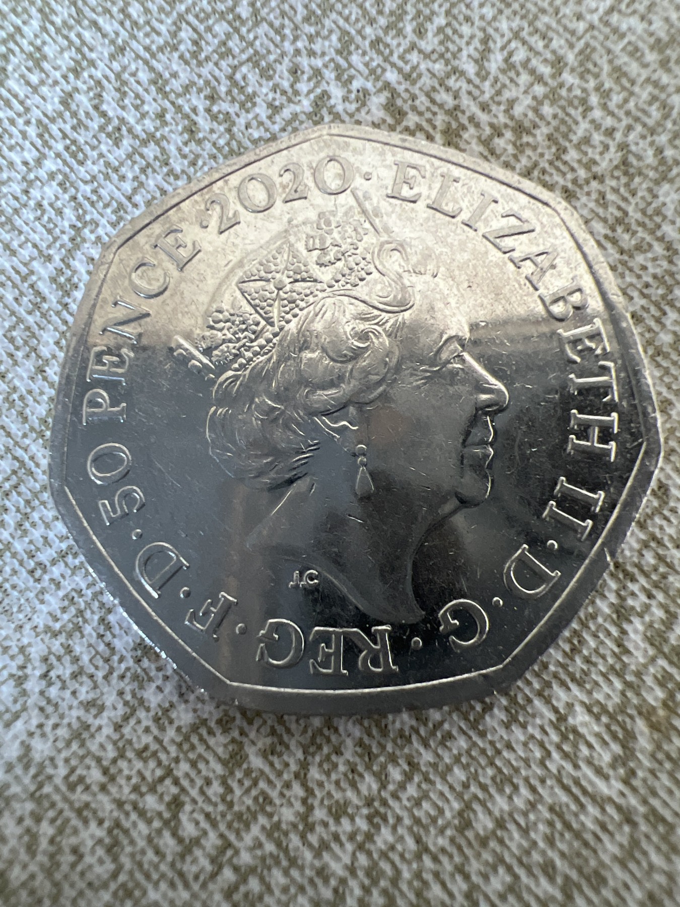 【易洋钱喜】第58场 外国硬币专场，本场满88元包邮，本店在第59场之后不再上架 英国2020年50便士纪念币-脱离欧盟