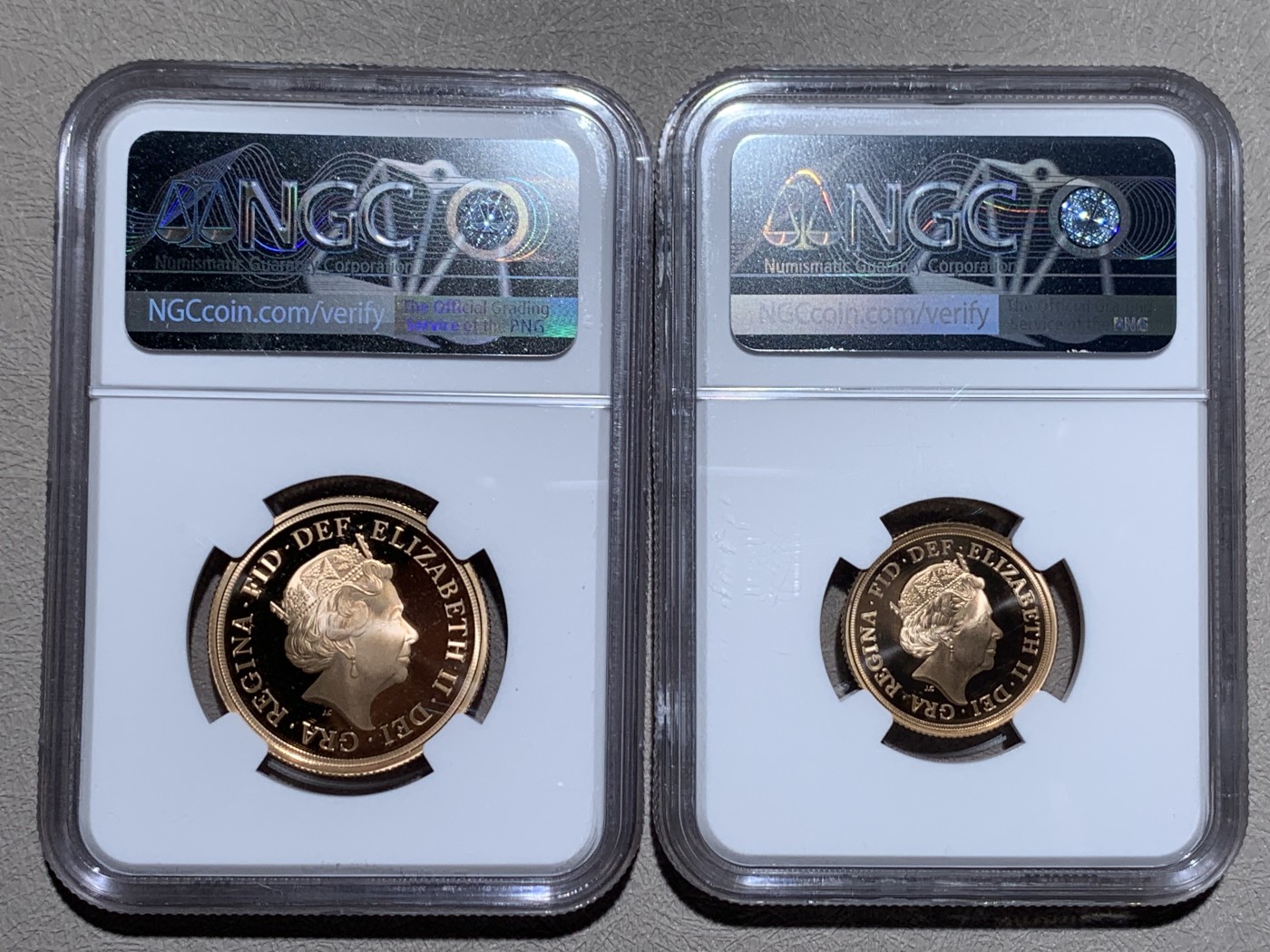 《竞宝斋》第260场-周日，周一，周二 3场连拍 (全场包邮) 4枚一套 NGC PF69-70 2020年英国乔三密印金马剑套装 带木质原盒 限量600套 总重近30克 917金 错过即无