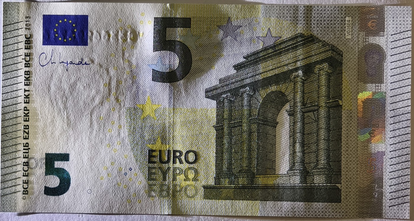 紫瑗钱币——第341期拍卖——纸币场 欧元 西班牙 2013年 加尔桥 5欧元 UNC