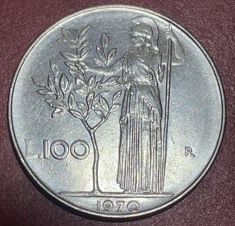 神仙姐姐散币好品专场第三十三期（无佣金满邮自动发出 1970 年意大利 100 里拉