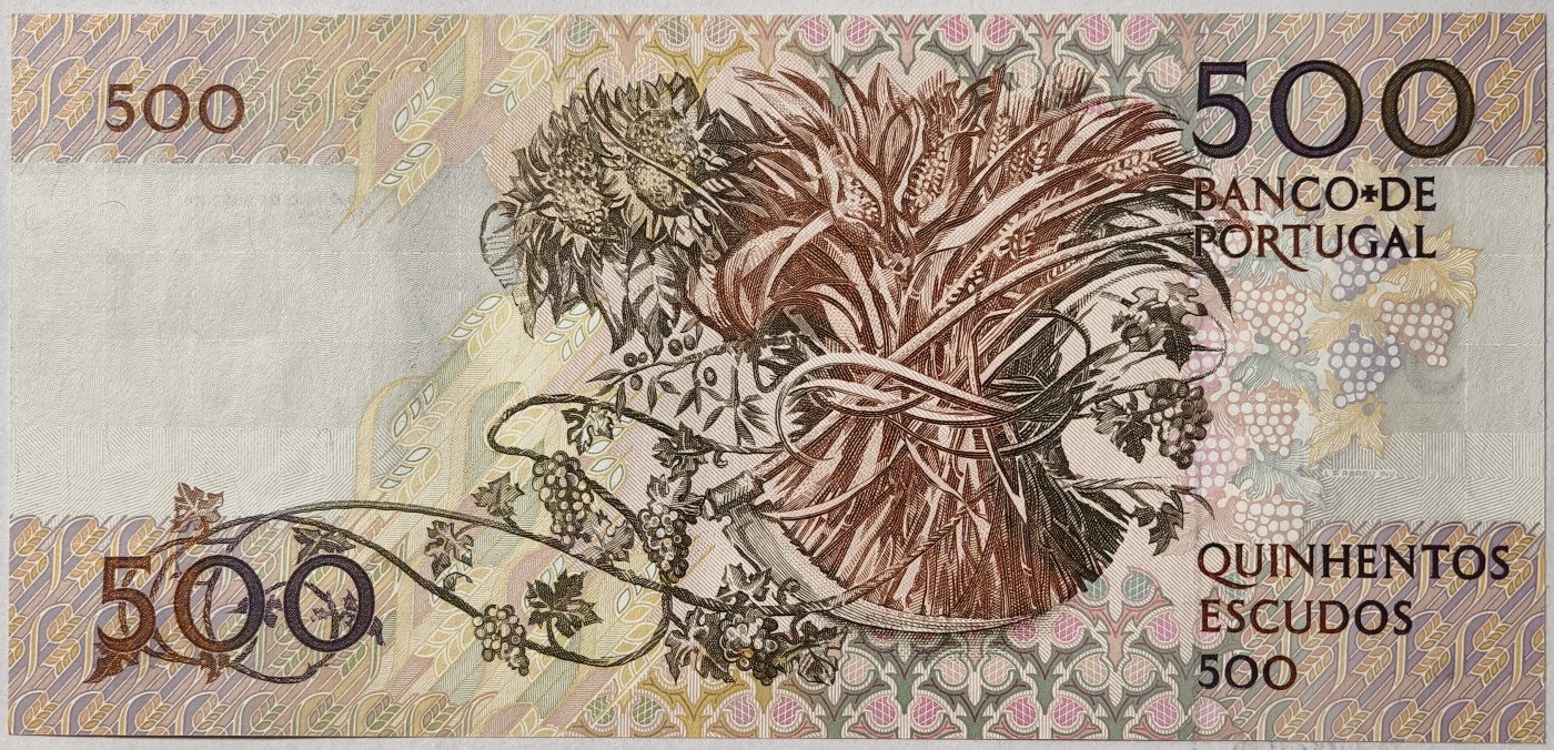 紫瑗钱币——第341期拍卖——纸币场 葡萄牙 1993年 10月4日 莫西尼奥 500埃斯库多 UNC