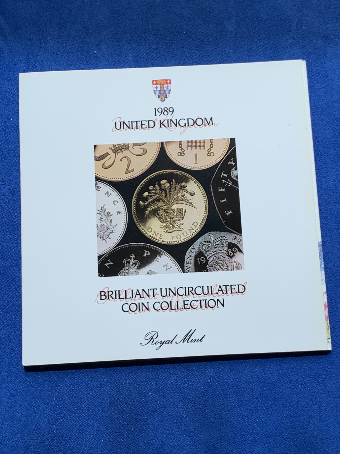 《竞宝斋》第260场-周日，周一，周二 3场连拍 (全场包邮) 英国1989年硬币套装，共7枚