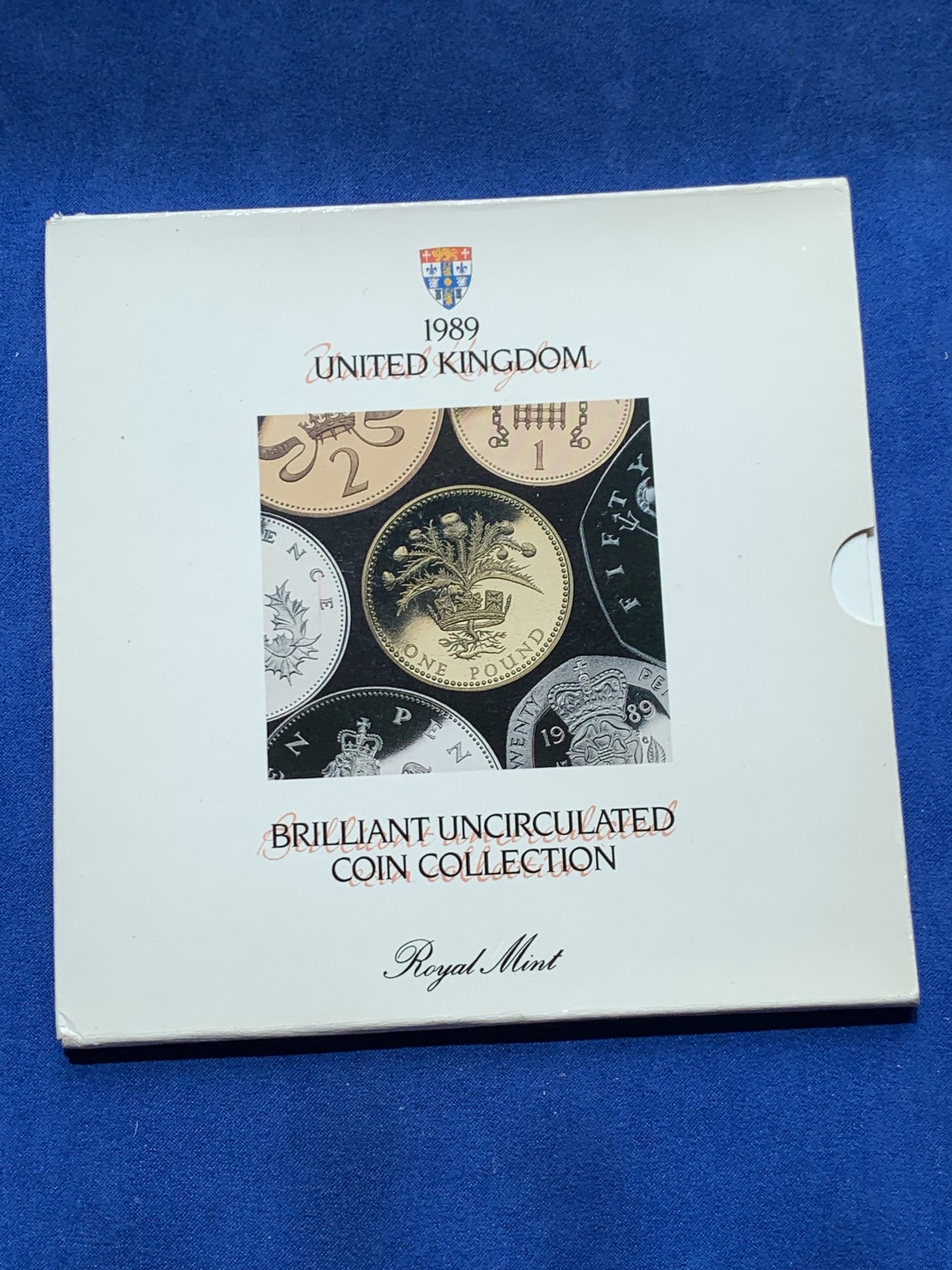 《竞宝斋》第260场-周日，周一，周二 3场连拍 (全场包邮) 英国1989年硬币套装，共7枚