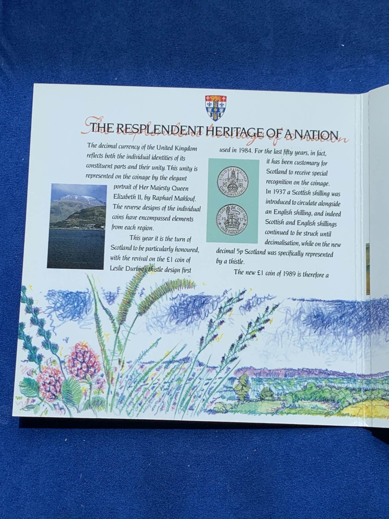 《竞宝斋》第260场-周日，周一，周二 3场连拍 (全场包邮) 英国1989年硬币套装，共7枚