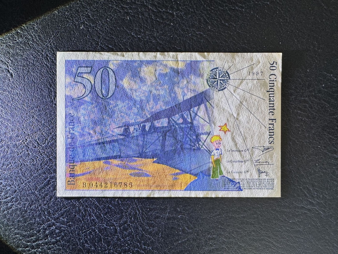 收藏联盟Quantum Auction 第340期拍卖  法国1997年50法郎 品相UNC- 小王子