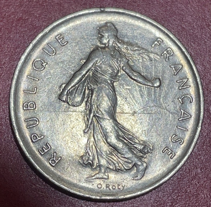 神仙姐姐散币好品专场第三十三期（无佣金满邮自动发出 1971 年法国 5 法郎