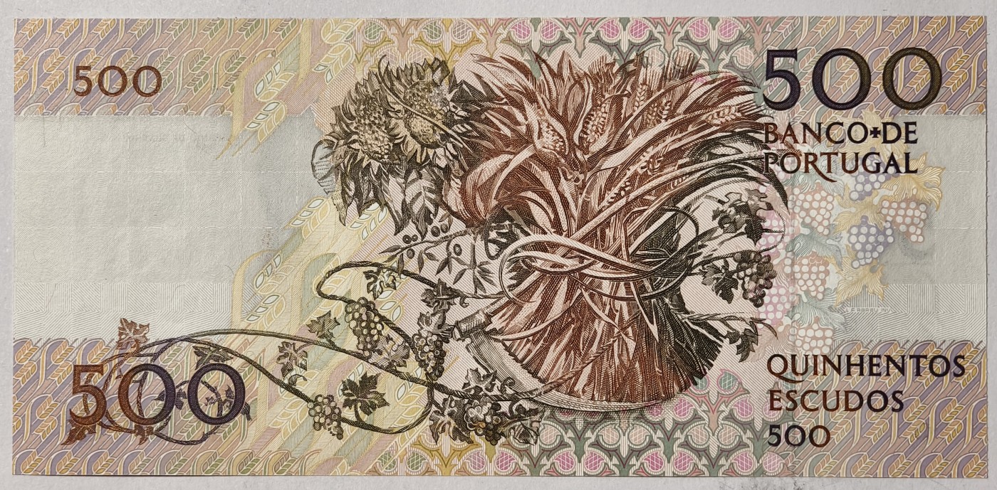 紫瑗钱币——第341期拍卖——纸币场 【双尾4】葡萄牙 1993年 10月4日 莫西尼奥 500埃斯库多 UNC