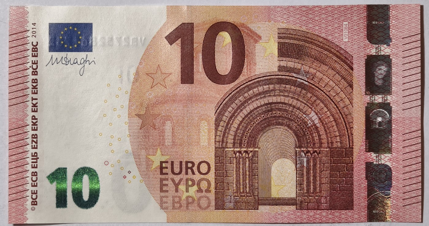 紫瑗钱币——第341期拍卖——纸币场 欧元 西班牙 2014年 圣天使桥 10欧元 UNC