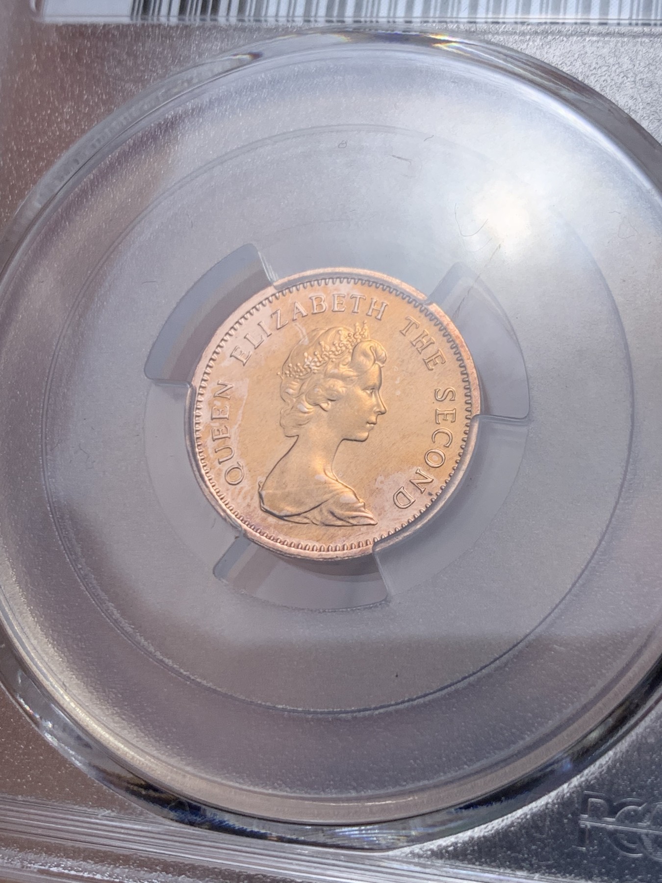 《竞宝斋》第260场-周日，周一，周二 3场连拍 (全场包邮) PCGS金盾 PR68 图瓦卢黄瑶鱼1976年1分精制铜币