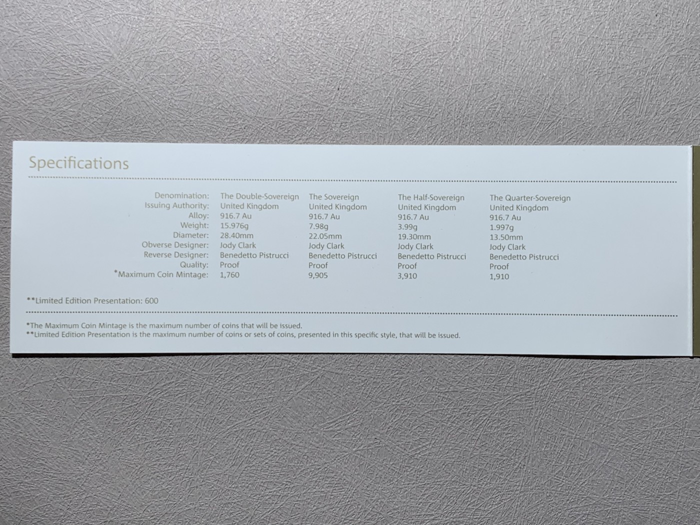 《竞宝斋》第260场-周日，周一，周二 3场连拍 (全场包邮) 4枚一套 NGC PF69-70 2020年英国乔三密印金马剑套装 带木质原盒 限量600套 总重近30克 917金 错过即无