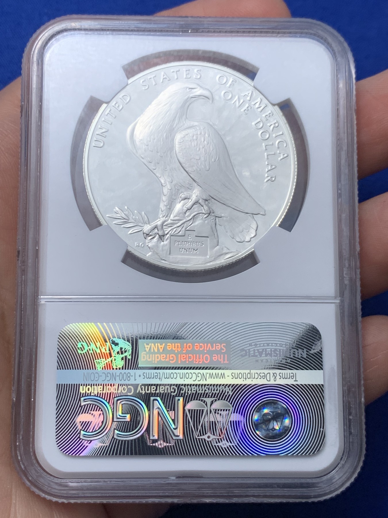 《竞宝斋》第260场-周日，周一，周二 3场连拍 (全场包邮) NGC PF69UC 美国1984年S版奥运1美元大银币