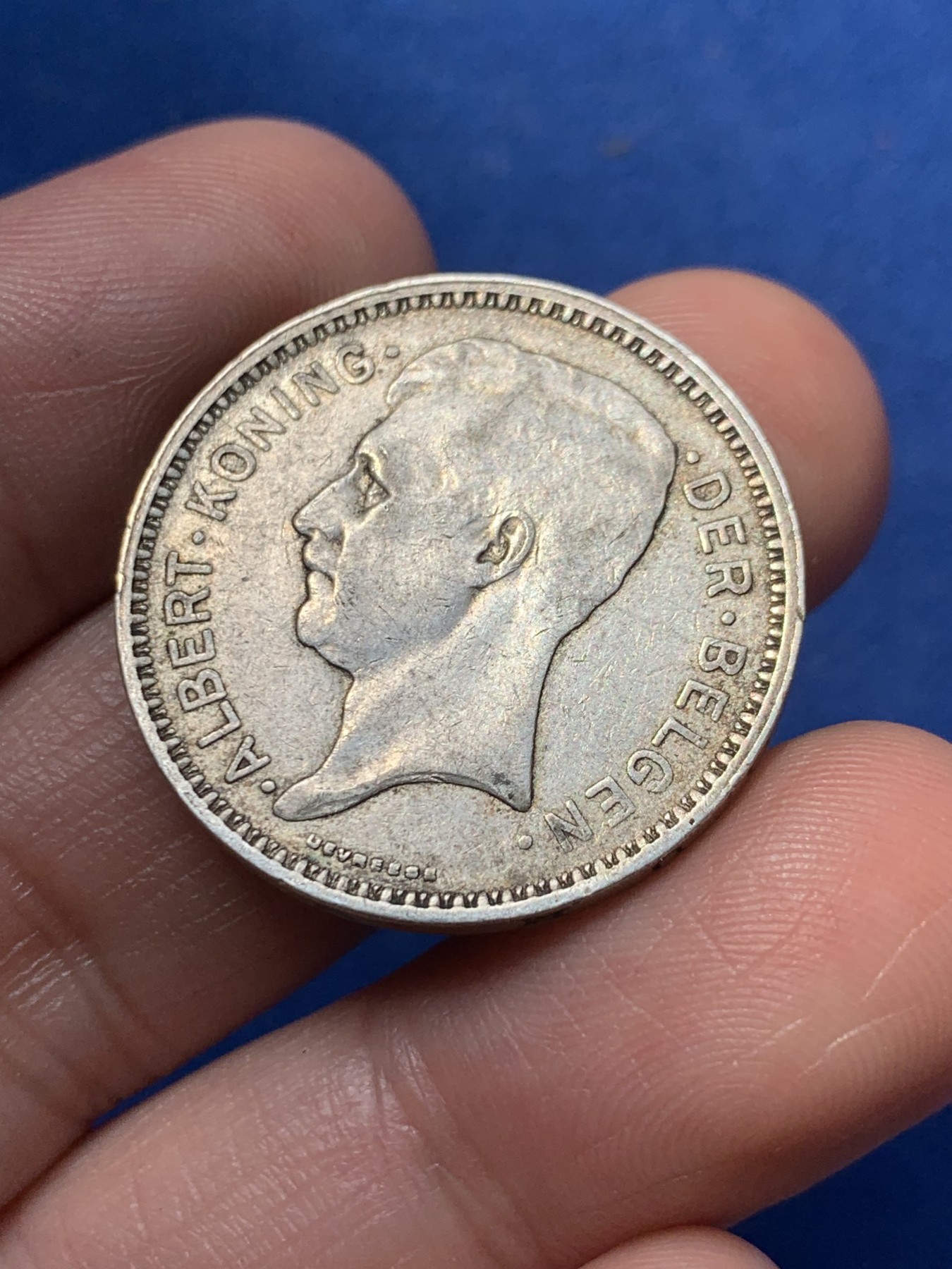 《竞宝斋》第260场-周日，周一，周二 3场连拍 (全场包邮) 比利时1934年20法郎老银币