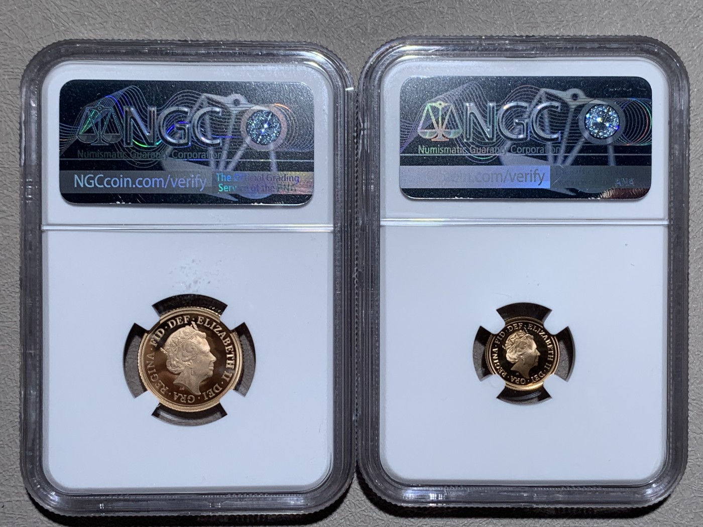 《竞宝斋》第260场-周日，周一，周二 3场连拍 (全场包邮) 4枚一套 NGC PF69-70 2020年英国乔三密印金马剑套装 带木质原盒 限量600套 总重近30克 917金 错过即无