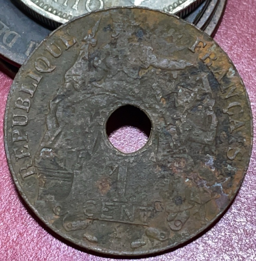 神仙姐姐散币好品专场第三十三期（无佣金满邮自动发出 1937 年法属印支百分之一分