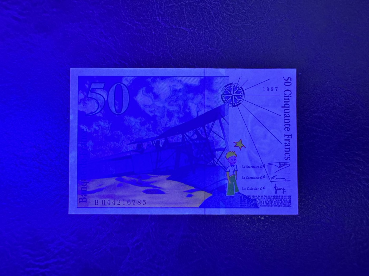 收藏联盟Quantum Auction 第340期拍卖  法国1997年50法郎 品相UNC- 小王子