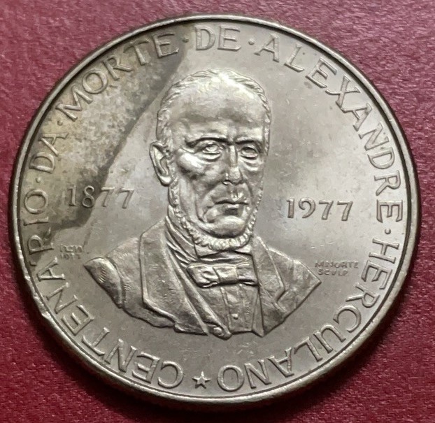 神仙姐姐散币好品专场第三十三期（无佣金满邮自动发出 葡萄牙 1977 年 100 周年纪念币 25 埃斯库多