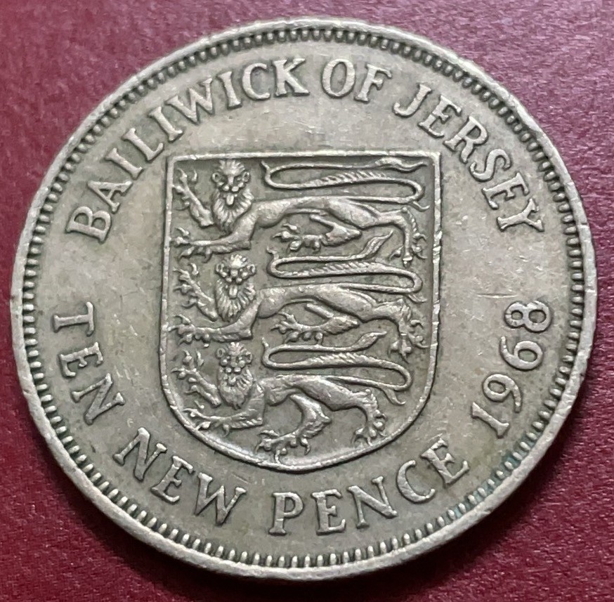 神仙姐姐散币好品专场第三十三期（无佣金满邮自动发出 1968 年英属根西岛 10 便士