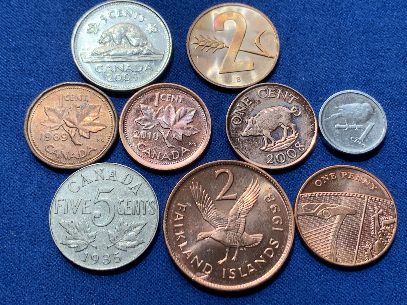 《竞宝斋》第260场-周日，周一，周二 3场连拍 (全场包邮) 9枚一组 英系散币