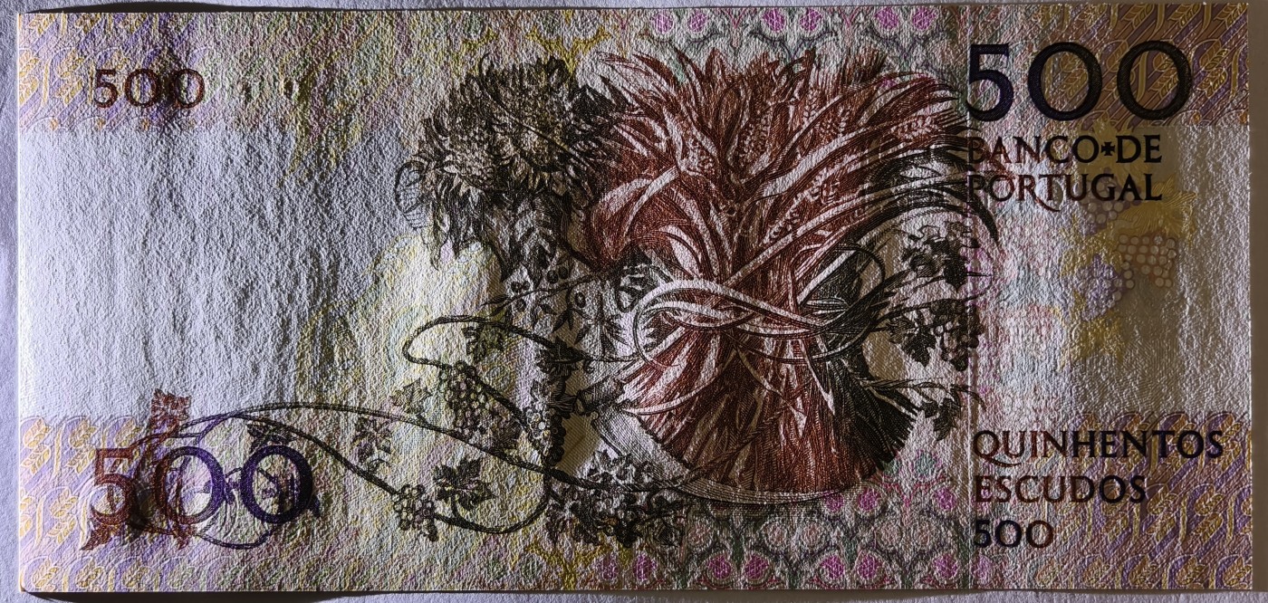 紫瑗钱币——第341期拍卖——纸币场 葡萄牙 1993年 10月4日 莫西尼奥 500埃斯库多 UNC