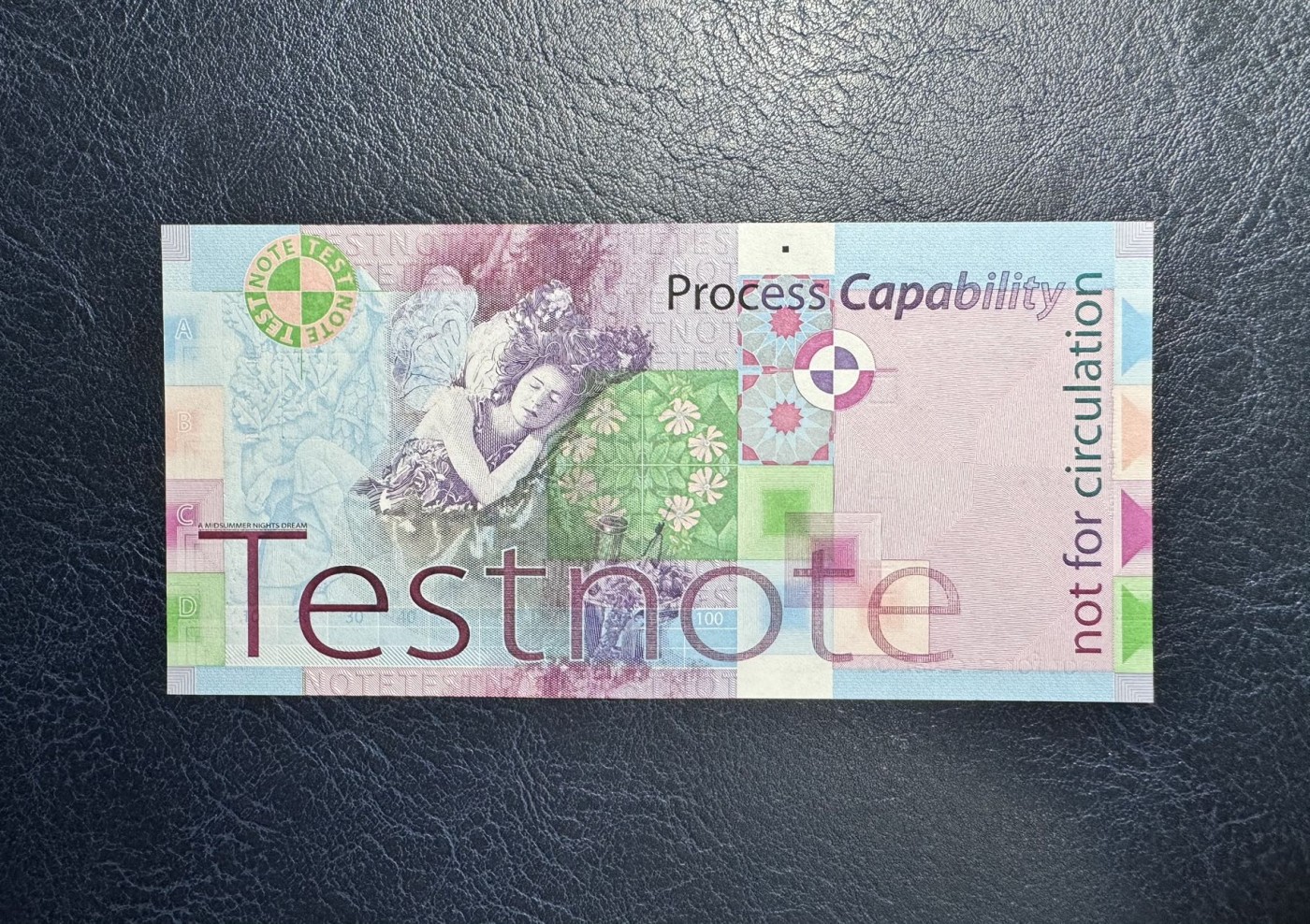 收藏联盟Quantum Auction 第340期拍卖  英国德纳罗DeLaRue 约翰科特兰纪念测试钞 品相全新UNC