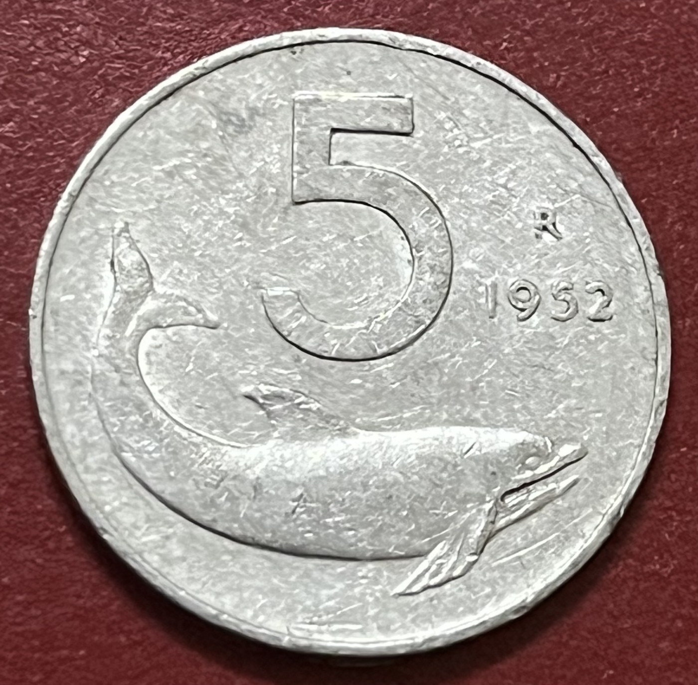 神仙姐姐散币好品专场第三十四期（无佣金满邮自动发出 1952年意大利5里拉