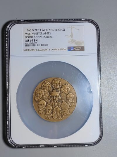 古钱机制币专场 - 1965年威斯敏斯特大教堂900周年铜章
