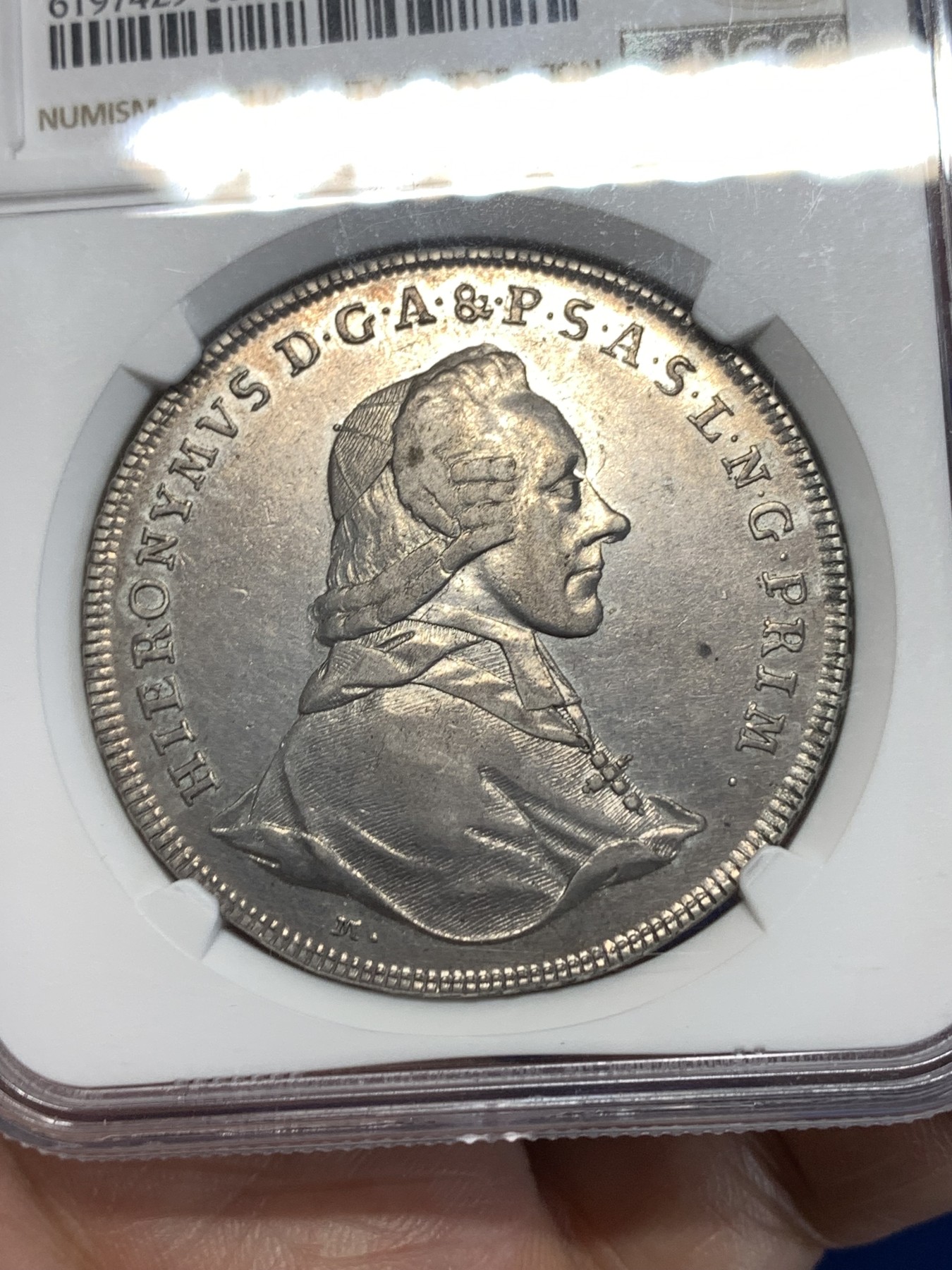 《竞宝斋》第261场-周日，周一，周二 3场连拍 (全场包邮) NGC AUD 1778年奥地利萨尔茨堡1泰勒银币