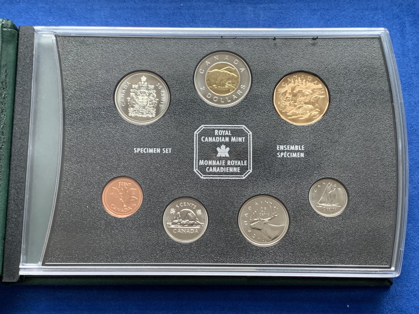 《竞宝斋》第261场-周日，周一，周二 3场连拍 (全场包邮) 加拿大 2002年 Specimen Set 套币 7枚装  精制磨砂工艺 非普通UNC品相