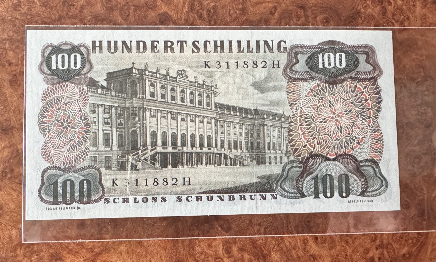 Chase Auction 第28期 - - 外钞、民国钞和人民币混合场！ 奥地利100先令，品相如图！