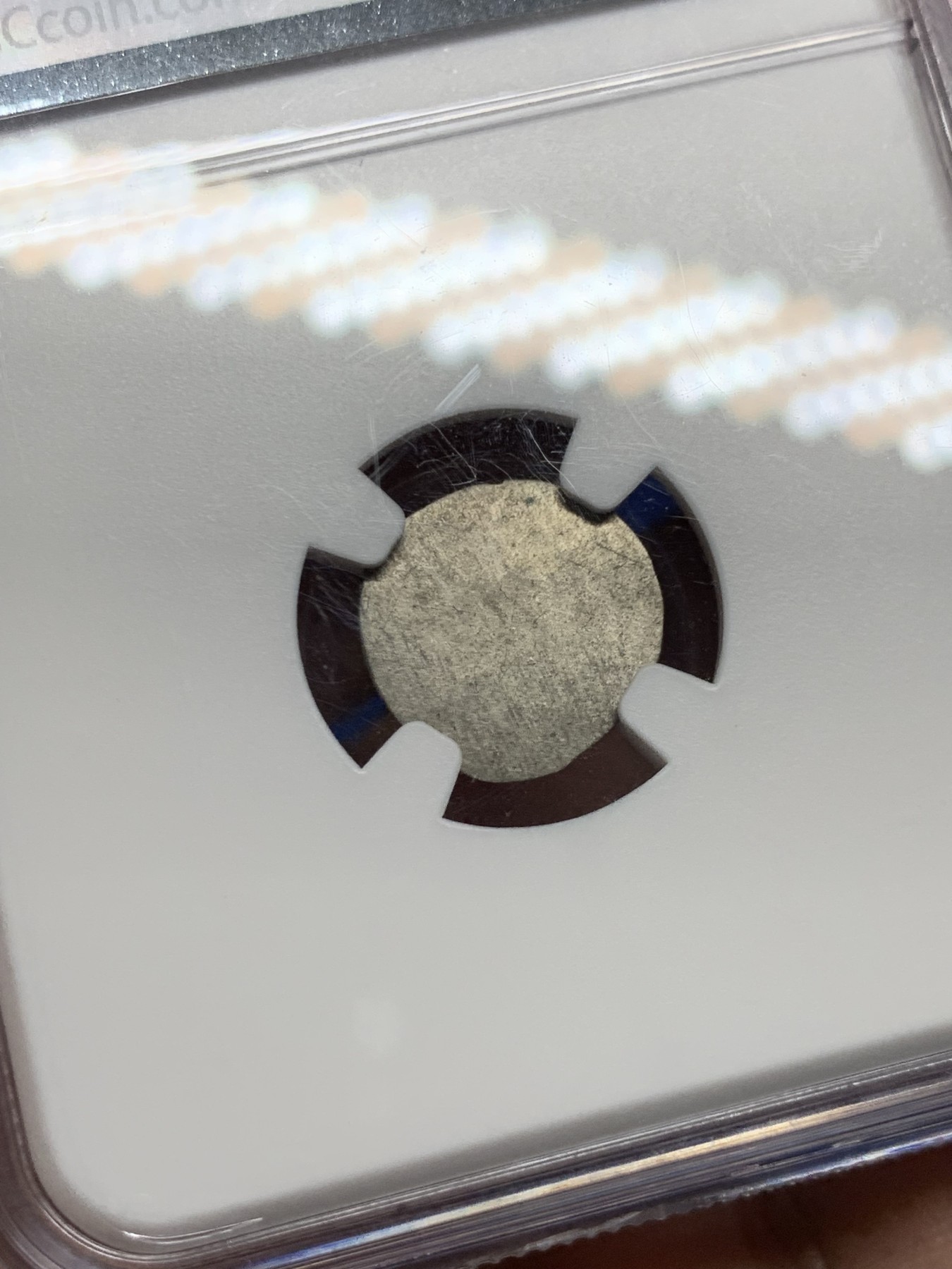 《竞宝斋》第261场-周日，周一，周二 3场连拍 (全场包邮) NGC MS63 德国哈尔1712年十字手掌 半克鲁泽（1/2克鲁泽） 单面小银币