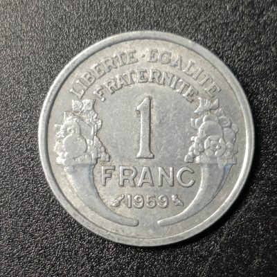 ↓君缘收藏73期☞钱币邮品↓无佣金、可寄存、满10元包邮  - 法国女神1法郎