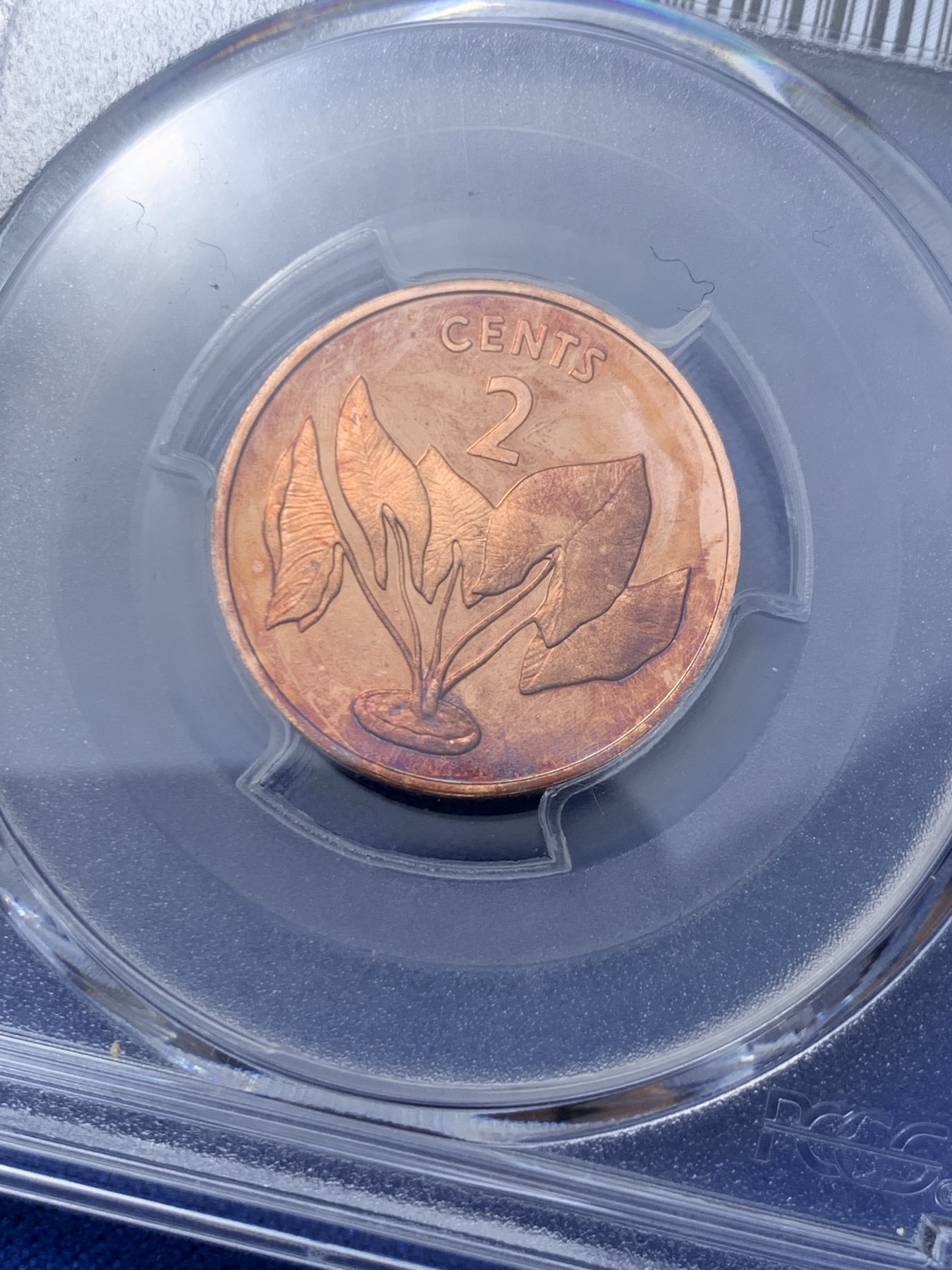 《竞宝斋》第261场-周日，周一，周二 3场连拍 (全场包邮) PCGS金盾 PR67DCAM 基里巴斯1979年2分精制铜币