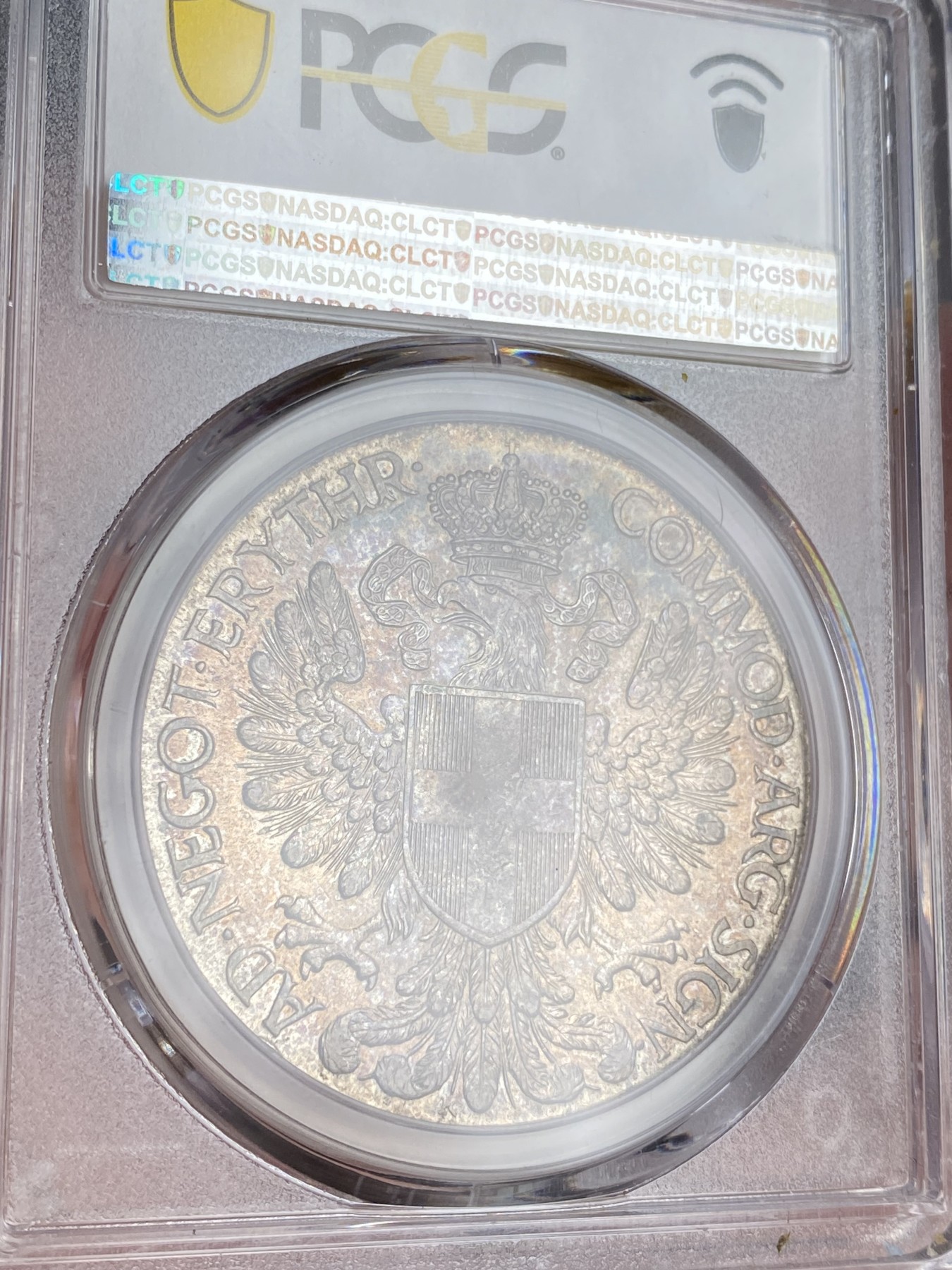 万国钱币拍卖第024期（诸神之战） PCGS MS62 1918年意属厄立特里亚1泰勒 意大利名誉品种 金彩环绕 实物状态非常炸裂 15年HA同分成交价2100美金