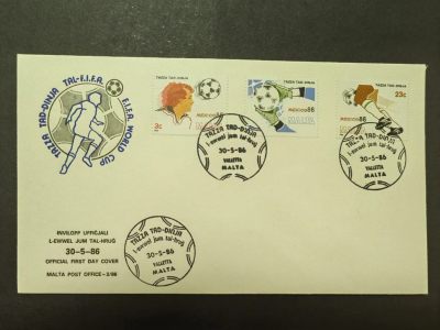 马耳他共和国邮品✌（拍卖专场）精品🔥专场 第62场 - 马耳他 1986年  墨西哥足球世界杯3全 